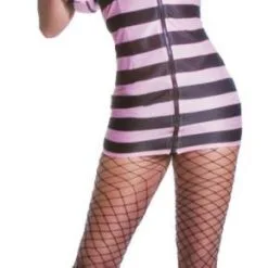 Princess In Prison Adult Costume Pink And Black