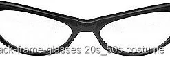 50s Black Frame Glasses