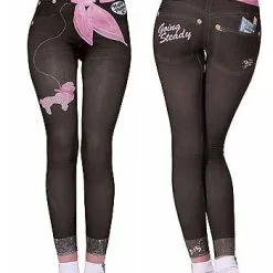 50s Graphic Jean Leggings