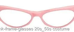 50s Pink Frame Glasses