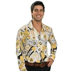 Feelin' Groovy Shirt (Yellow) Adult Costume