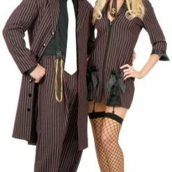 Zoot Suit (Black/Pink) Adult Plus Costume