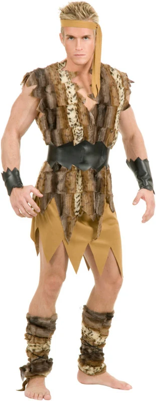 Cool Caveman Adult Plus Costume 3 Cool Caveman Adult Plus Costume
