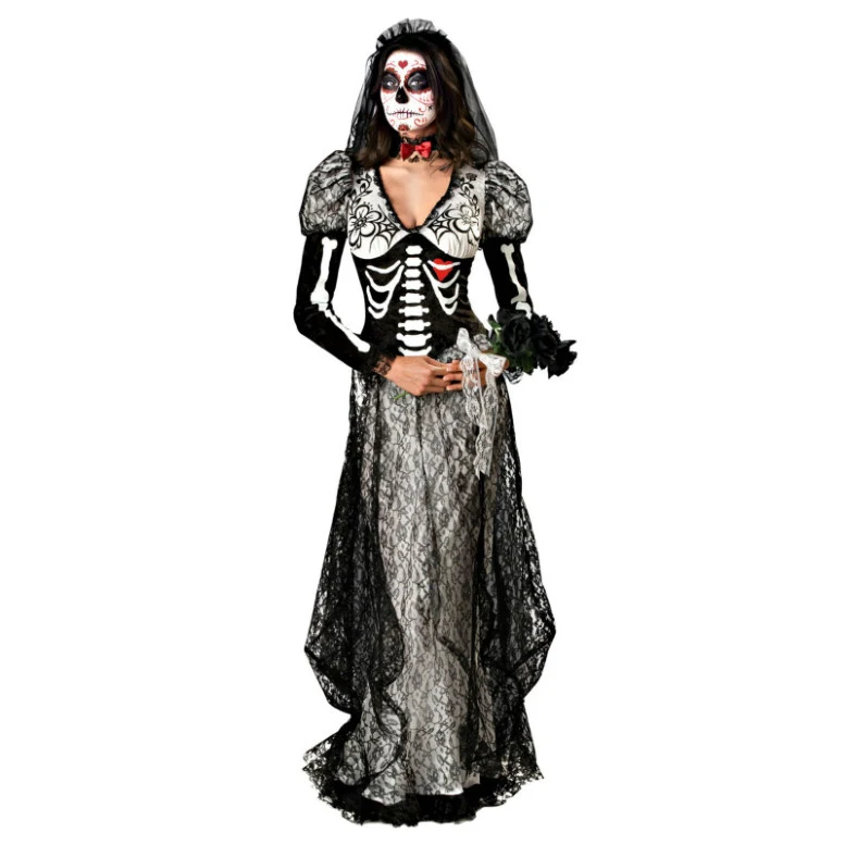 Day Of The Dead Bride Adult Costume 3 Day Of The Dead Bride Adult Costume