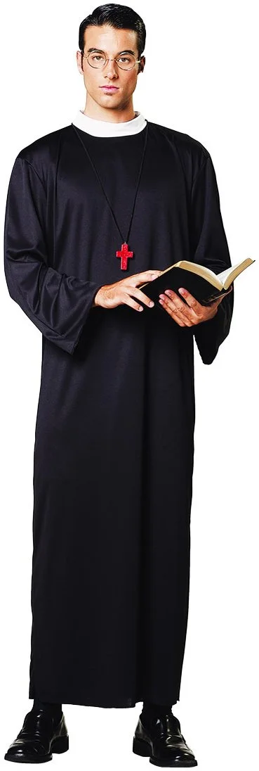 Priest Robe Adult Costume 3 Priest Robe Adult Costume