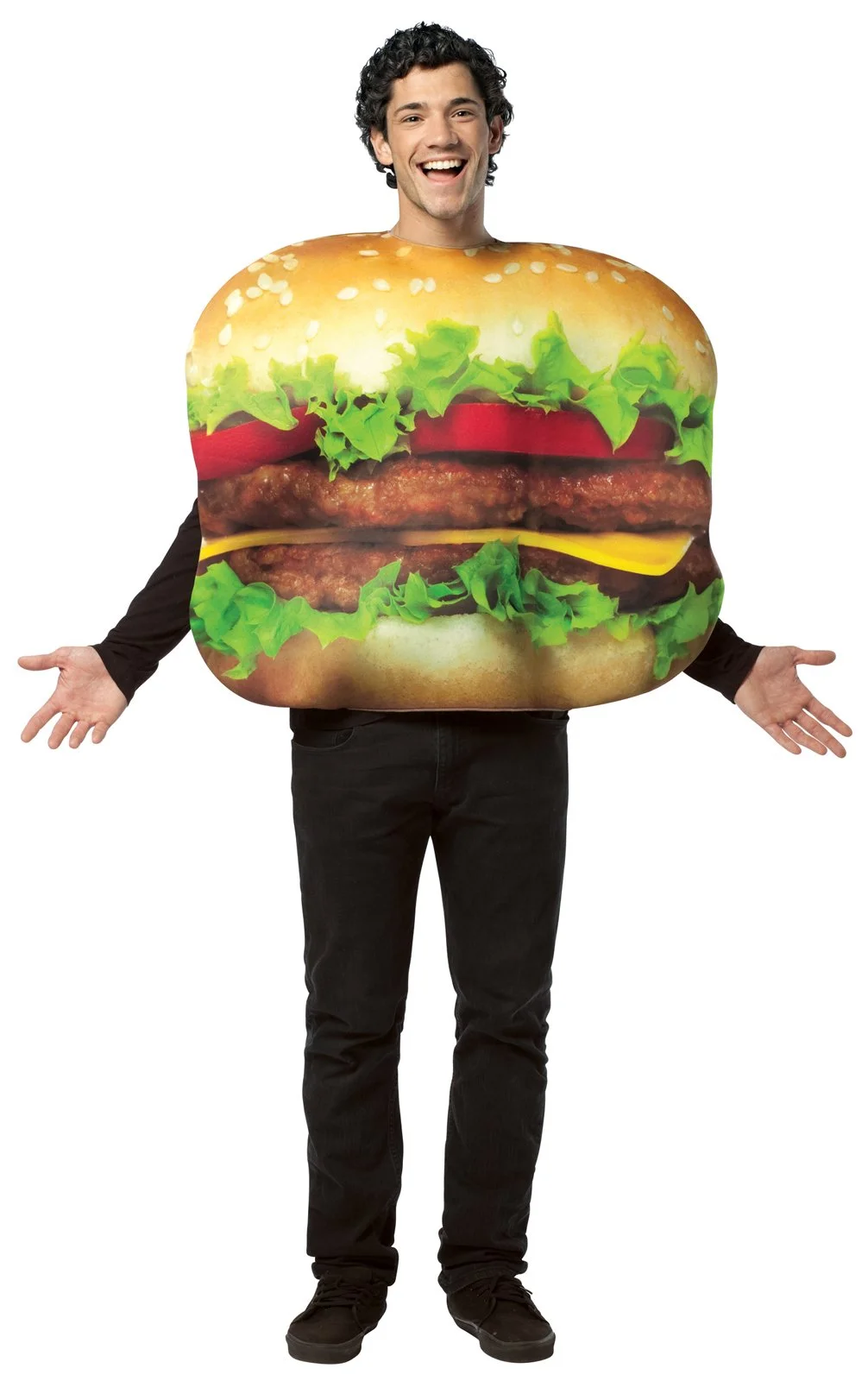 Cheeseburger Adult Costume 3 Cheeseburger Adult Costume