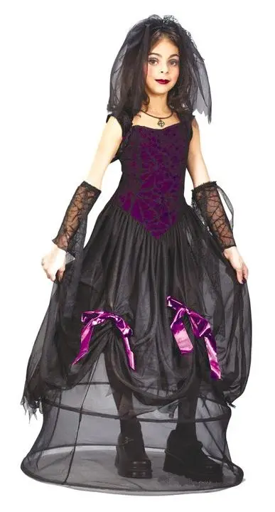 Goth Princess Spider Child Costume 3 Goth Princess Spider Child Costume