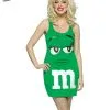 M&m Tank Dress Green Adult Costume