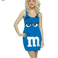 M&M Tank Dress Blue Adult Costume