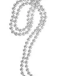 Beaded Silver Necklace