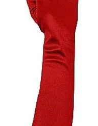 Elbow Length Red Gloves