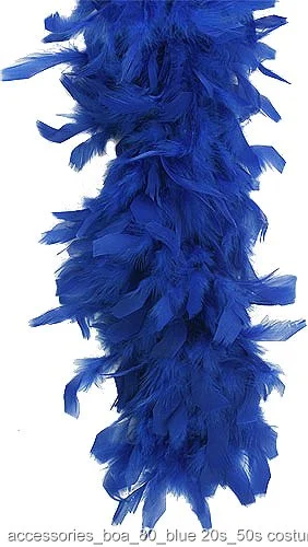 Royal Blue 80 Gram Feather Boa 3 Royal Blue 80 Gram Feather Boa