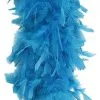 Turquoise 80 Gram Feather Boa -Fantasy Costume Hub accessories boa 80 turquois
