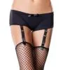 Garter Boy Shorts -Fantasy Costume Hub black garter boy shorts