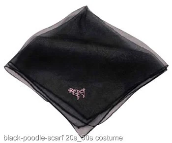 Black Poodle Scarf 3 Black Poodle Scarf