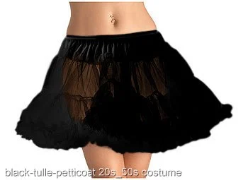Black Layered Tulle Petticoat 3 Black Layered Tulle Petticoat