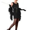 Black Fringe 1920's Flapper Costume -Fantasy Costume Hub black flapper costume