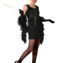 Black Fringe 1920's Flapper Costume