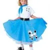 Kids Deluxe Blue Poodle Skirt Costume -Fantasy Costume Hub blue poodle skirt