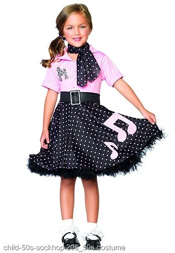 Child 50s Sockhop Costume 3 Child 50s Sockhop Costume