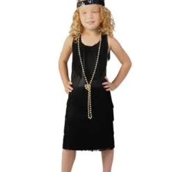 Child Black Fringe Flapper Costume