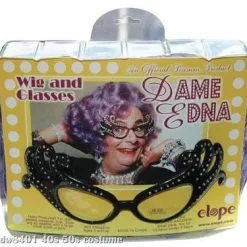 Dame Edna: Wig And Glasses Set