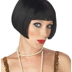 Black Flirty Flapper Wig