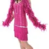 Fuchsia Plus Size Flapper Dress -Fantasy Costume Hub fushia flapper costume 1