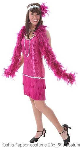 Fuchsia Flapper Dress 3 Fuchsia Flapper Dress