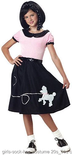Girls Sock Hop Costume 3 Girls Sock Hop Costume