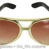 Gold Elvis Glasses -Fantasy Costume Hub gold elvis glasses 1