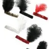 Feather Flapper Headbands -Fantasy Costume Hub headband wfeather red