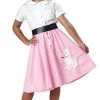Kids Pink Poodle Skirt -Fantasy Costume Hub kids pink poodle skirt
