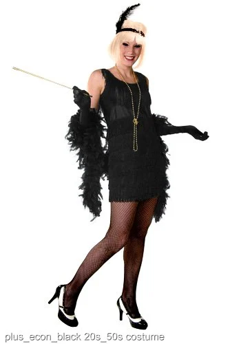 Plus Size 1920's Flapper Costume 3 Plus Size 1920's Flapper Costume