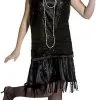 Black Plus Size Gatsby Flapper Dress -Fantasy Costume Hub plus size flapper costume