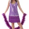 Purple Flapper Dress -Fantasy Costume Hub purple flapper costume