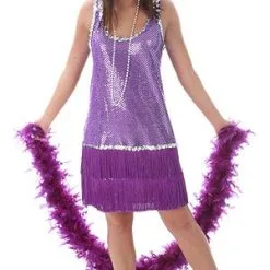 Purple Flapper Dress