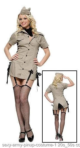 Army Pin Up Costume 3 Army Pin Up Costume