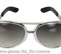 Silver Elvis Glasses