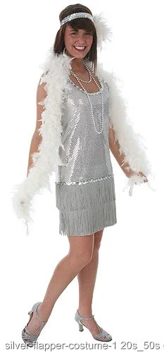 Silver Plus Size Flapper Dress 3 Silver Plus Size Flapper Dress