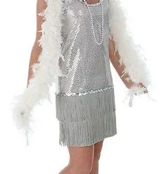 Silver Flapper Dress