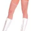 Thigh High White Fishnets -Fantasy Costume Hub thigh high white fishnets
