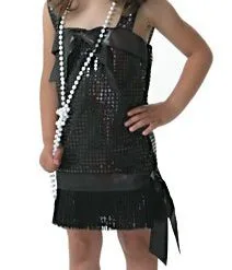Toddler Black Flapper Costume