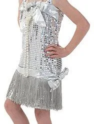 Silver Toddler Flapper Costume