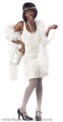 White Fashion Flapper 3 White Fashion Flapper