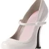 Sexy White Heels -Fantasy Costume Hub white mary jane shoes